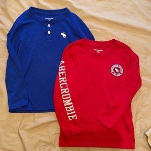 2 Abercrombie Kids long sleeve shirts